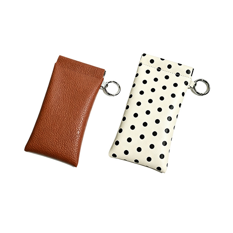 LAST DAY BUY 1 GET 1 FREE🎁-Soft PU Leather Sunglasses Pouch Elastic Opening Eyeglasses Bag