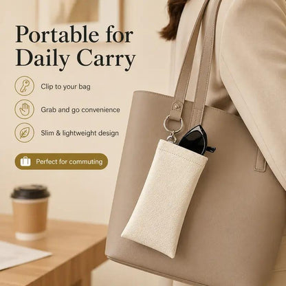 LAST DAY BUY 1 GET 1 FREE🎁-Soft PU Leather Sunglasses Pouch Elastic Opening Eyeglasses Bag