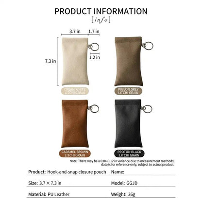 LAST DAY BUY 1 GET 1 FREE🎁-Soft PU Leather Sunglasses Pouch Elastic Opening Eyeglasses Bag