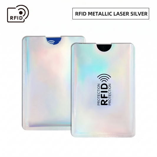 RFID metal silver anti-theft card holder
