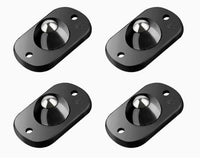 Black steel beads