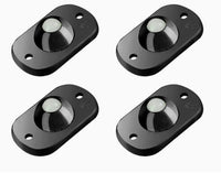 Black rubber beads