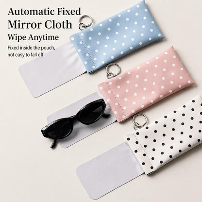 LAST DAY BUY 1 GET 1 FREE🎁-Soft PU Leather Sunglasses Pouch Elastic Opening Eyeglasses Bag