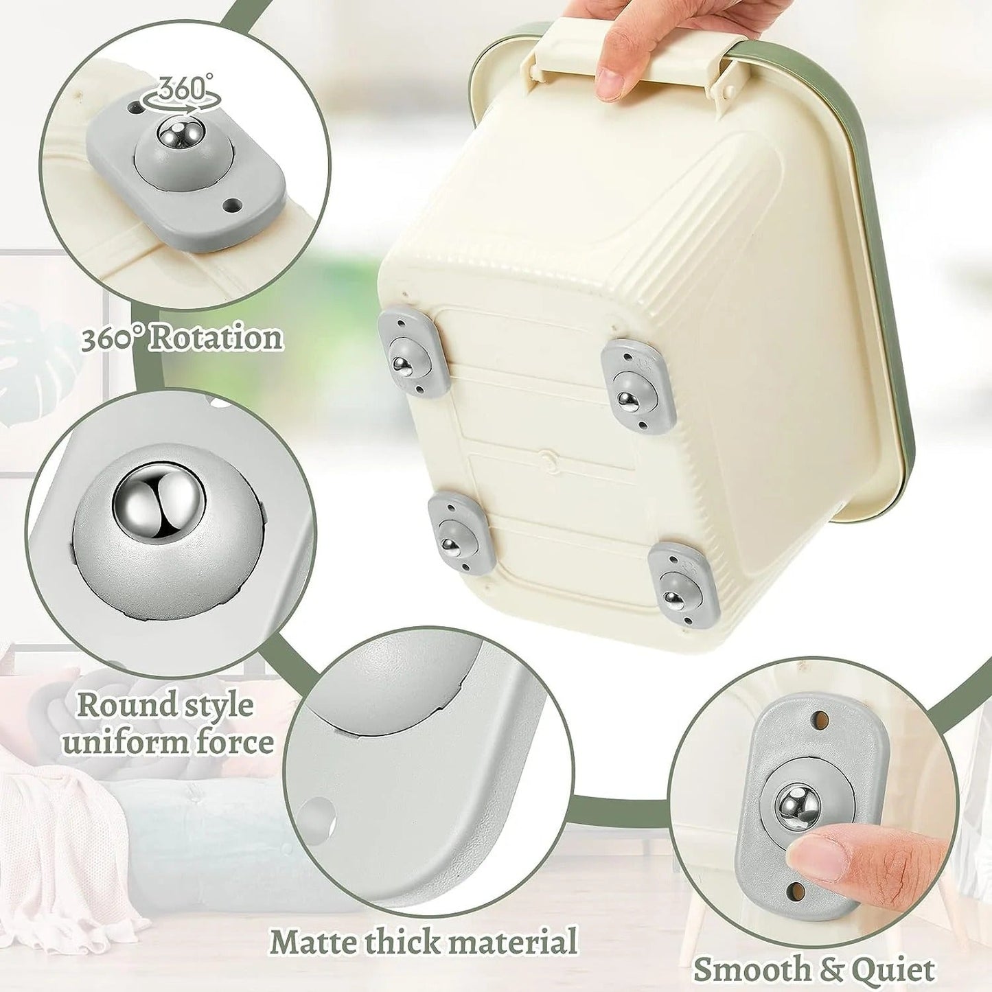 🔥50% off on the last day🎁 Buy 2 Get 1 Free（24Pcs） — Only $1.24 Each l Boreless universal wheels🛼