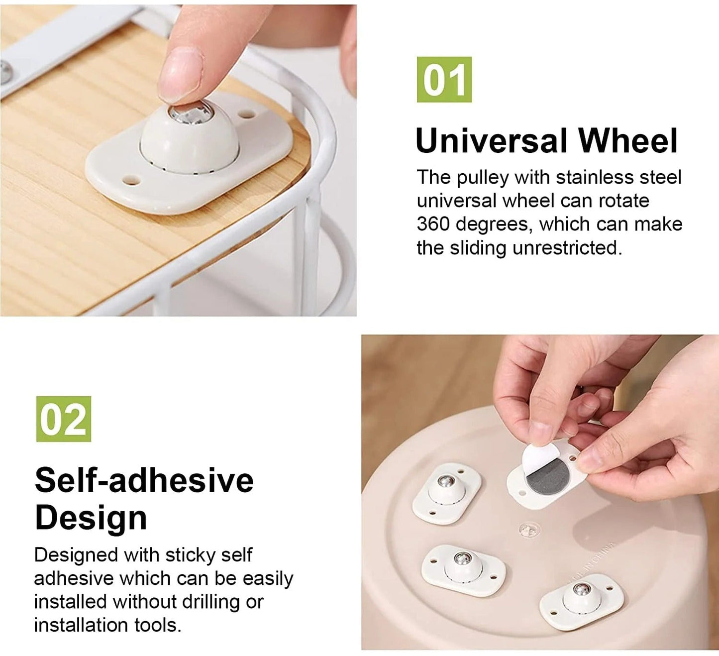🔥50% off on the last day🎁 Buy 2 Get 1 Free（24Pcs） — Only $1.24 Each l Boreless universal wheels🛼