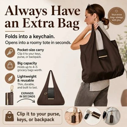 🎁LAST DAY BUY 1 GET 1 FREE-Tiny as a Keychain, Holds Up to 30 lbs! The Ultimate Everyday Foldaway